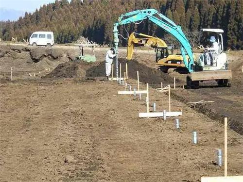 银川地桩施工现场